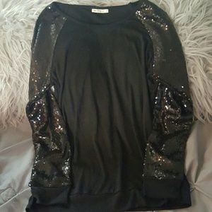 Cheeky's sequin long sleeve top
